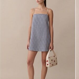 Few Moda Gingham Slip Mini Dress